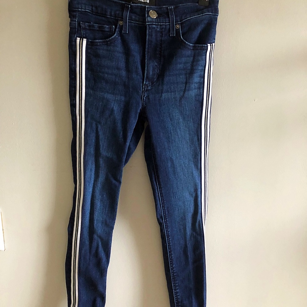 NWOT Express High Rise Stretch Ankle Jeans 0R